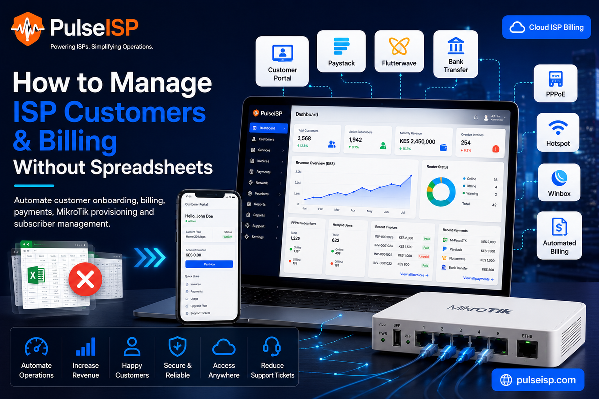 How to Manage ISP Customers and Billing Efficiently with PulseISP
